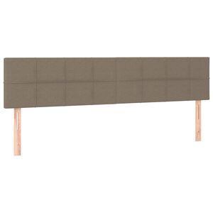 vidaXL voodipeatsid, pruunikashall, 160x5x78/88 cm, kangas