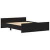 vidaXL voodiraam ilma madratsita, must tamm 160x200 cm ehituspuit