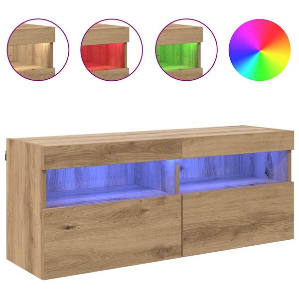 vidaXL TV Seina Kapp K&auml;sit&ouml;&ouml;puu 100 x 30 x 40 cm Tehispuit