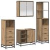 vidaXL Vannitoa m&ouml;&ouml;bleset 4 tk K&auml;sit&ouml;&ouml;puu 65 x 33 x 60 cm Tehispuit