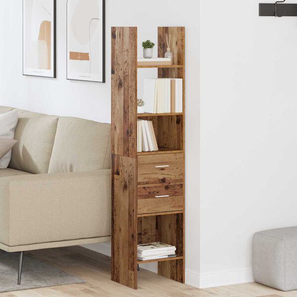 vidaXL Raamaturiiul Vana puit 40 x 35 x 180 cm Tehispuit