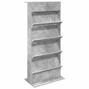 vidaXL Ajakirja riiul riiuliga Betoonhall 70 x 41 x 156 cm Tehispuit