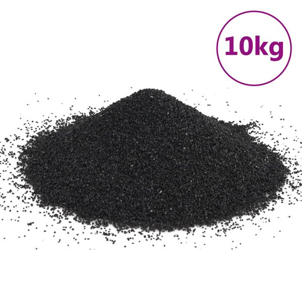 vidaXL akvaariumiliiv, 10 kg, must, 0,2-2 mm