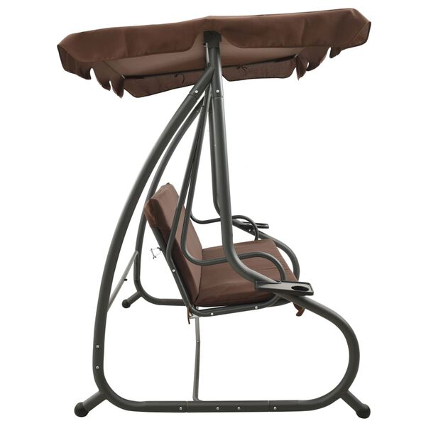 vidaXL aiakiik p&auml;ikesevarjuga, kohviv&auml;rvi