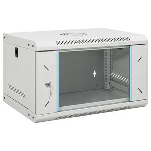 vidaXL 6U seinale kinnitatav v&otilde;rgukapp 19" IP20 53x40x30 cm