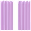 vidaXL Kardinad r&otilde;ngastega 2 tk Lilla 260 x 140 cm Pol&uuml;ester