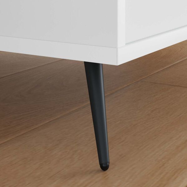 vidaXL Seisev jalg 2 pcs Must 56 x 56 x 100 mm Raud