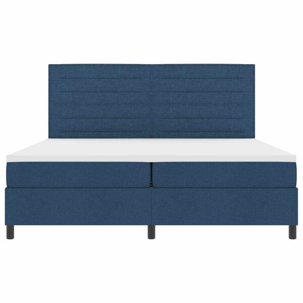 vidaXL Karbi vedrumadrats madratsiga LEDiga Sinine 200 x 200 cm kangas