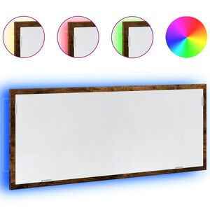 vidaXL LED vannitoapeegel suitsutamm 100x8,5x37 cm insenerpuit