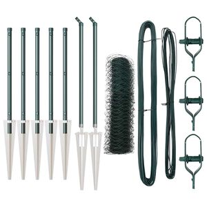 vidaXL Aiapost Roheline