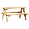 vidaXL laste laud pinkidega IRUN 90 x 79,5 x 50 cm t&auml;ispuit