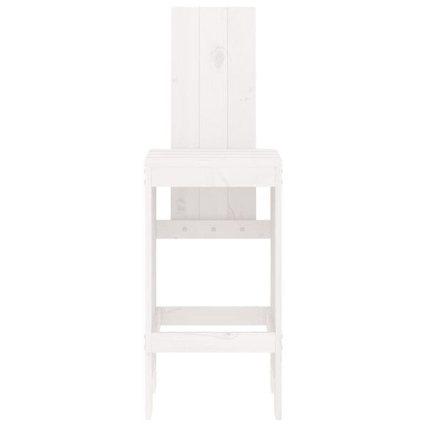 vidaXL baaripukid 2 tk, valge, 40 x 42 x 120 cm, männipuit