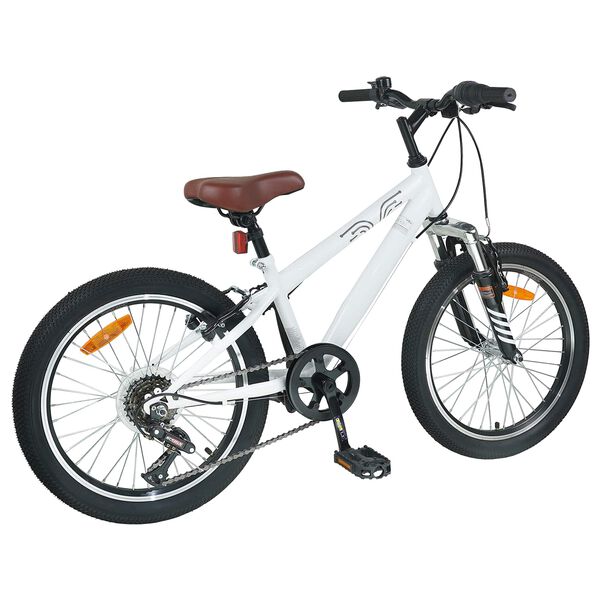 vidaXL Kids Mountain Bike 20 Tolli 6-Speed 5-8 aastastele Valge