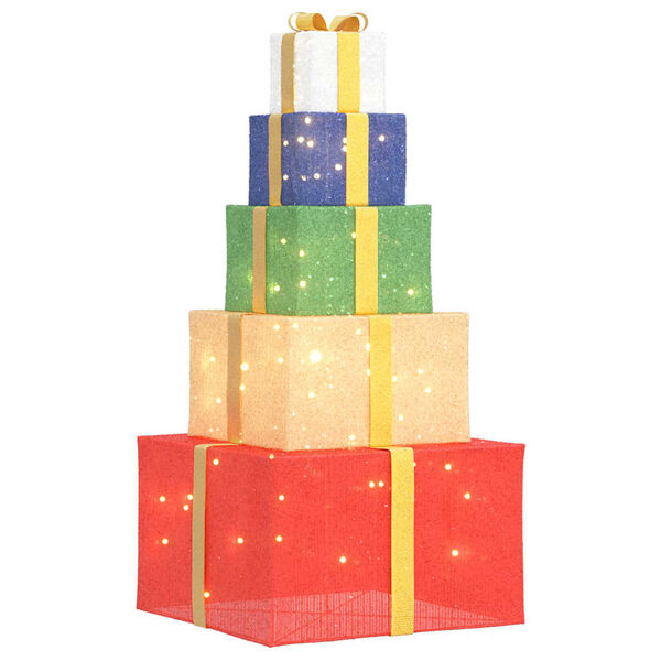 vidaXL J&otilde;ulukaunistus kingituse kast 250 LEDi soe valge