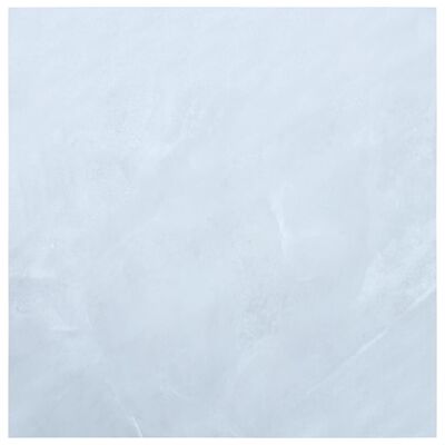 vidaXL iseliimuvad põrandaplaadid 5,11 m², PVC, valge marmor