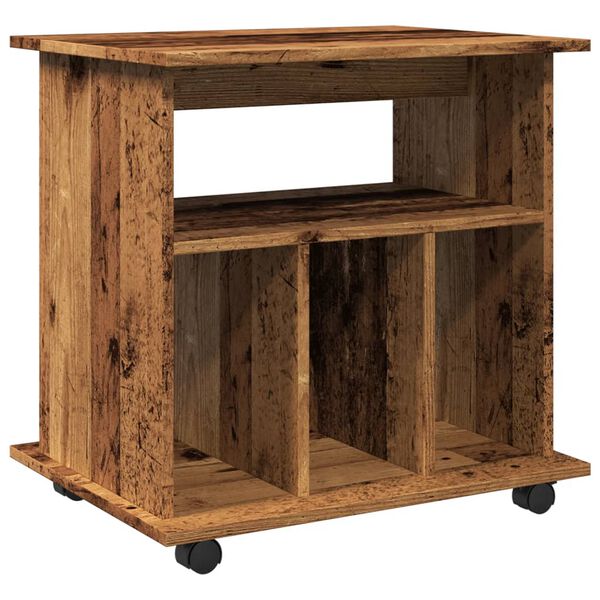 vidaXL Rullkapp Vana puit 60x45x60 cm Engineered Wood