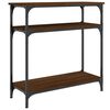 vidaXL konsoollaud, pruun tamm, 75x29x75 cm, tehispuit