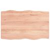 vidaXL lauaplaat, helepruun, 80 x 50 x (2-6) cm, t&ouml;&ouml;deldud t&auml;ispuit