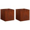 vidaXL Aia istutuspot 2 tk Rooste 25 x 25 x 25 cm