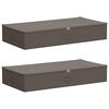 vidaXL Salvestuskarp 2 pcs Hall 90 x 48 x 15 cm Mittekootud kangas