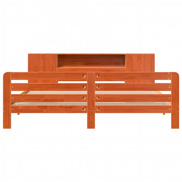 vidaXL voodiraam ilma madratsita, vahapruun, 180 x 200 cm, m&auml;nnipuit