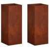 vidaXL Aia istutuspot 2 tk Rooste 20 x 20 x 40 cm