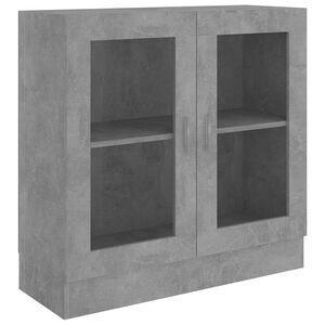 vidaXL vitriinkapp betoonhall 82,5 x 30,5 x 80 cm tehispuit
