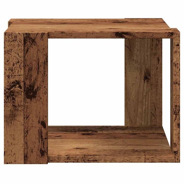 vidaXL diivanilaud Old Wood 40x40x30 cm Engineered Wood