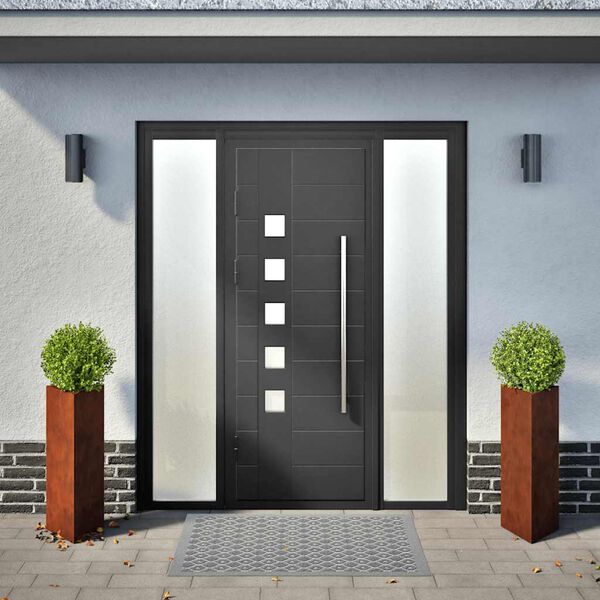 vidaXL aia taimekastid 2tk, kolmnurk, 40x40x75cm ilmastikukindel teras