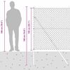 vidaXL Aiapost Roheline 10 x 1,5 m (40 x 40 mm mesh) Terased ja PVC