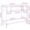 vidaXL konsoollaud, Sonoma tamm, 100 x 34,5 x 75 cm, tehispuit