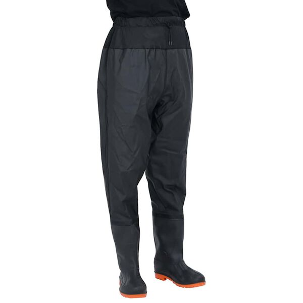 vidaXL waist waders koos saabastega, must, suurus 44