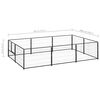 vidaXL koeraaedik, must, 6 m&sup2;, teras