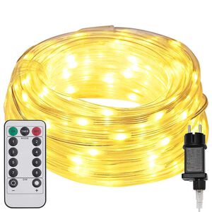 vidaXL K&ouml;&ouml;gi valgus koos 120 LED-iga Soe valge 5 m PVC