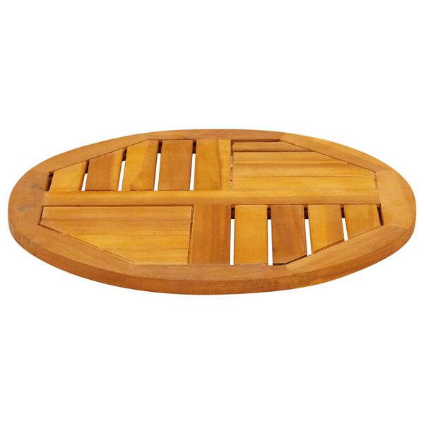 vidaXL lauaplaat, &Oslash;50x2 cm, &uuml;mmargune, akaatsiapuit