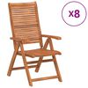 vidaXL aia lamamistoolid 8 tk 56x72x107 cm akaatsiapuit