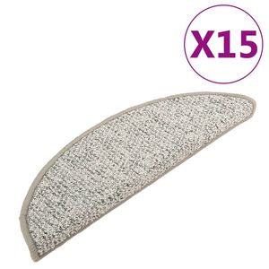 vidaXL trepivaibad 15 tk, helehall, 56x17x3 cm