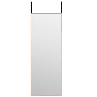 vidaXL uksepeegel, kuldne, 30 x 80 cm, klaas ja alumiinium
