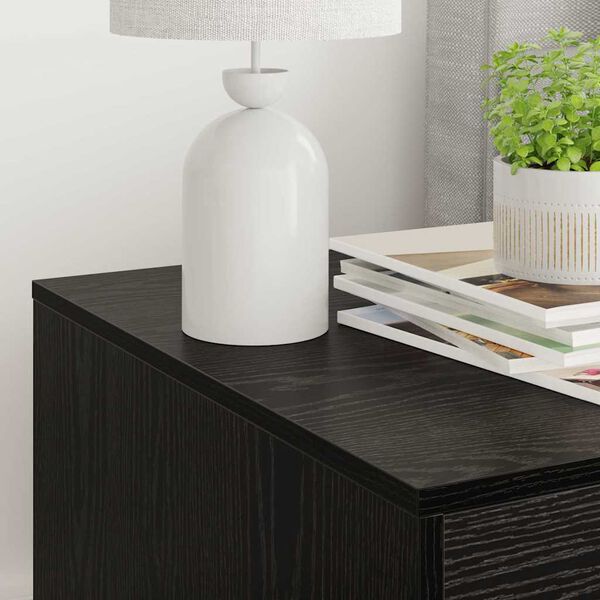 vidaXL Kassi liivakasti peidik Must tamm 47 x 59 x 42 cm Tehispuit