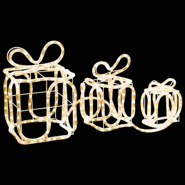 vidaXL jõulukaunistus, kingikarbid, 180 LEDi, õue või tuppa