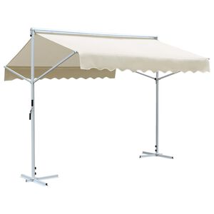 vidaXL iseseisev varikatus 3 x 3 m, kreemjasvalge