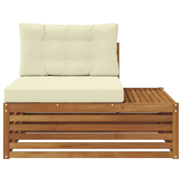 vidaXL V&auml;lim&ouml;&ouml;bel L&otilde;pu Diivan padjaga Neutraalne 115 x 83 x 73 cm