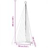 vidaXL LED j&otilde;ulupuu 789 LED v&auml;rviline 476 cm