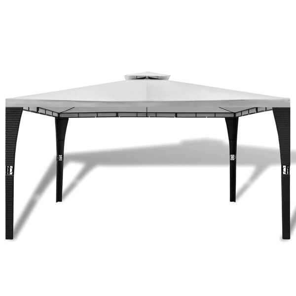 vidaXL varjualune, katusega, 3 x 4 m, kreemjas