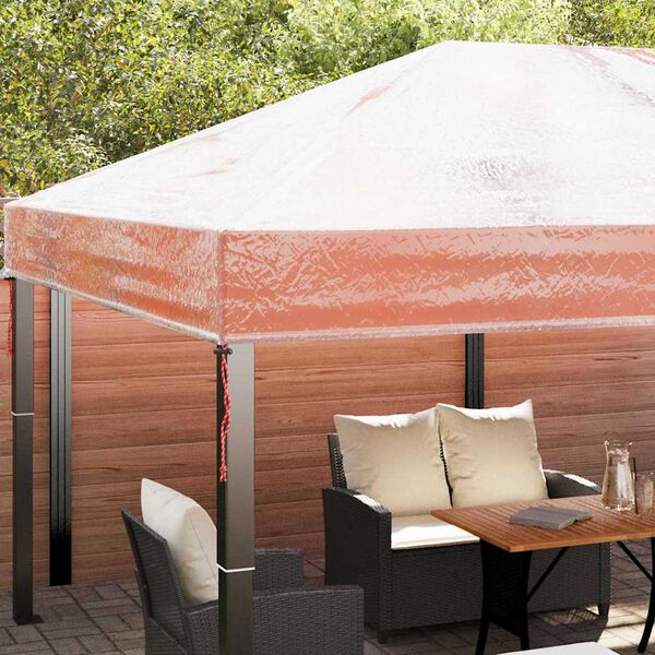 vidaXL Gazebo katte vahetus L&auml;bipaistev 400 x 300 x 32 cm PVC
