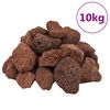 vidaXL vulkaanilised kivimid 10 kg, punane, 5-8 cm