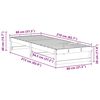 vidaXL Voodi raam Pruun 80 x 210 cm Tahke m&auml;nd