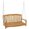 vidaXL Kiikpink 114 x 60 x 60,5 cm Tugev teakpuit Naturaalne