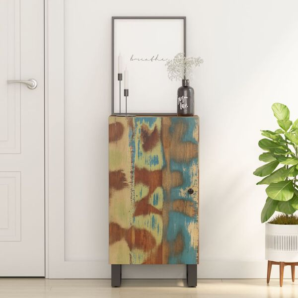 vidaXL uksega puhvetkapp, 40 x 31 x 75 cm, taastatud puit