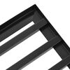 vidaXL Aialeveli vahetuspea Must 75 x 25 x 6 cm Pulbervärvitud teras
